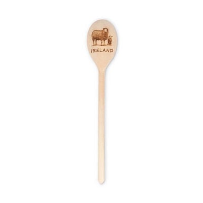 Unique Oak Authentic Mother And Baby Sheep Handmade Wooden Spoon